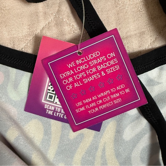 Lyte Couture Dolls Kill Lila Acid Wrap Top Psychedelic Trippy Rave Festival EDC - Picture 5 of 5